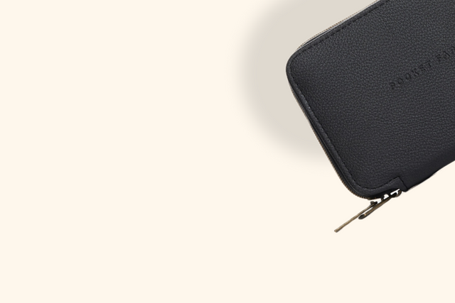 person placing roll-on in a remedy holder